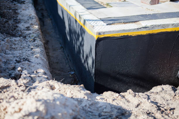 Residential Basement Waterproofing installation at a Albany, IN home by SJ Waterproofing Pros
